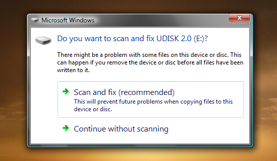 LPF - Scan and Fix Windows Vista Prompt
